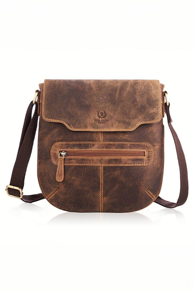 Natural leather bag Galanter